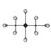 Arteriors - DFC16 - Eight Light Flush Mount - Loryn - English Bronze