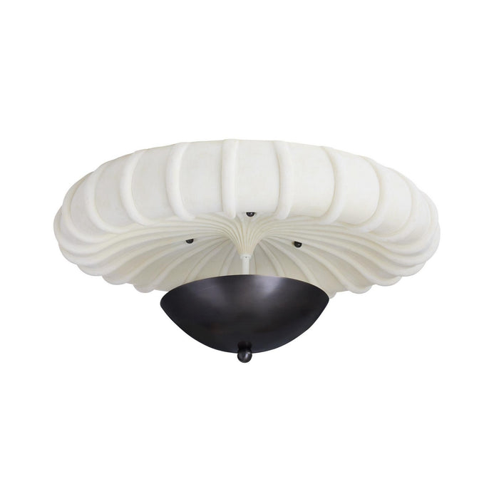 Arteriors - DFC19 - Three Light Flush Mount - Camella - Ivory
