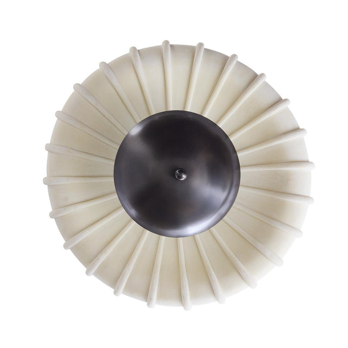 Arteriors - DFC19 - Three Light Flush Mount - Camella - Ivory