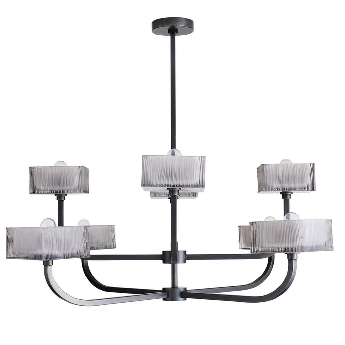 Arteriors - DLC40 - Eight Light Chandelier - Louis - English Bronze