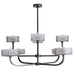 Arteriors - DLC40 - Eight Light Chandelier - Louis - English Bronze