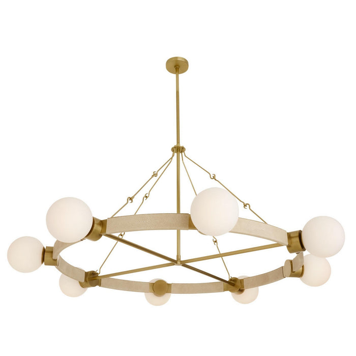 Arteriors - DLC42 - Eight Light Chandelier - Liberty - Matte Opal
