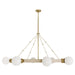 Arteriors - DLC42 - Eight Light Chandelier - Liberty - Matte Opal