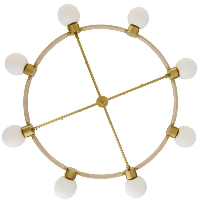 Arteriors - DLC42 - Eight Light Chandelier - Liberty - Matte Opal