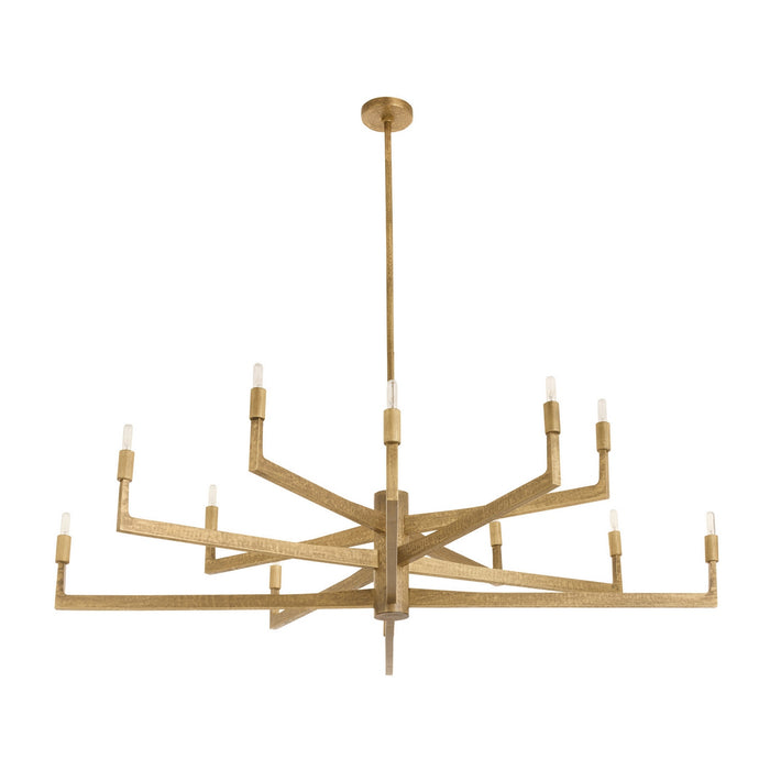 Arteriors - DLC43 - 12 Light Chandelier - Griff - Antique Brass