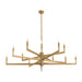 Arteriors - DLC43 - 12 Light Chandelier - Griff - Antique Brass