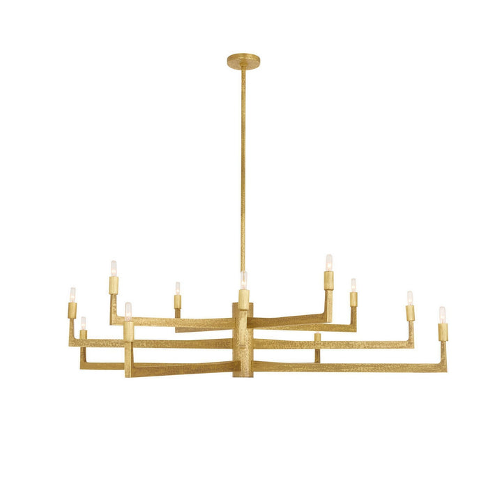 Arteriors - DLC43 - 12 Light Chandelier - Griff - Antique Brass