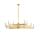 Arteriors - DLC43 - 12 Light Chandelier - Griff - Antique Brass