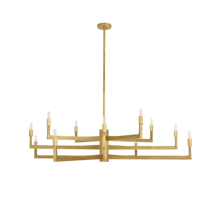 Arteriors - DLC43 - 12 Light Chandelier - Griff - Antique Brass