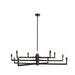 Arteriors - DLC44 - 12 Light Chandelier - Griff - English Bronze