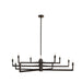 Arteriors - DLC44 - 12 Light Chandelier - Griff - English Bronze