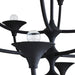 Arteriors - DLI09 - 12 Light Chandelier - Larkin - Black Gesso