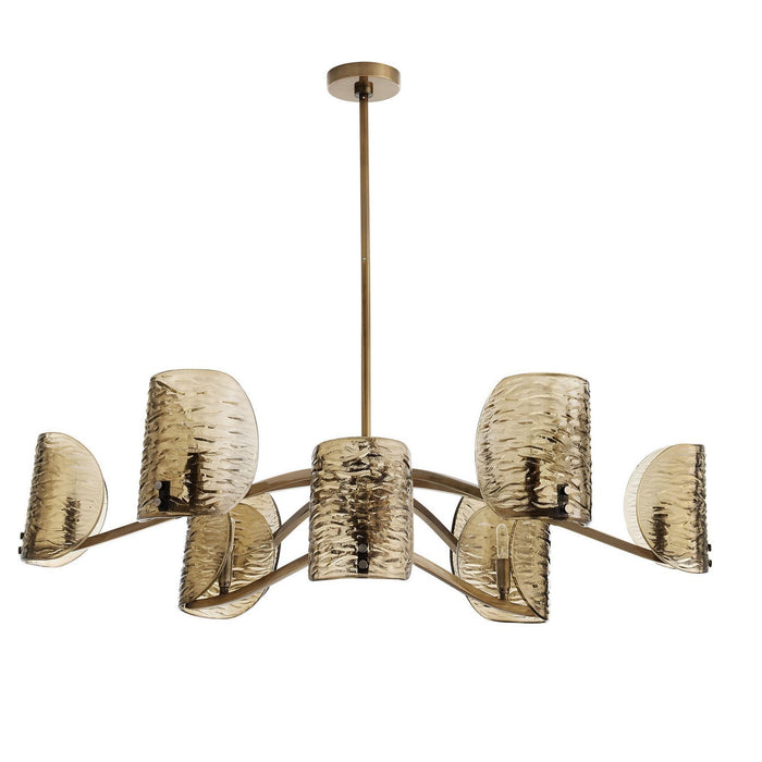 Arteriors - DLI12 - Nine Light Chandelier - Natasha - Antique Brass