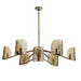 Arteriors - DLI12 - Nine Light Chandelier - Natasha - Antique Brass
