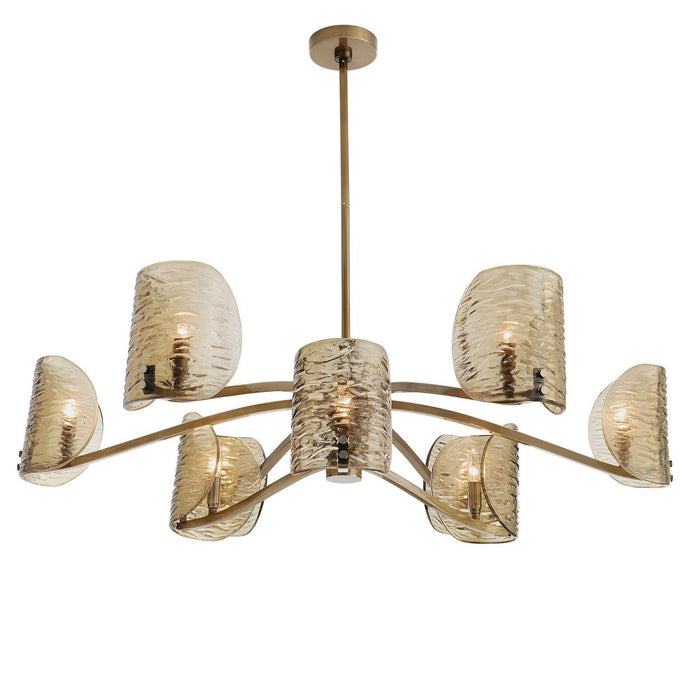 Arteriors - DLI12 - Nine Light Chandelier - Natasha - Antique Brass