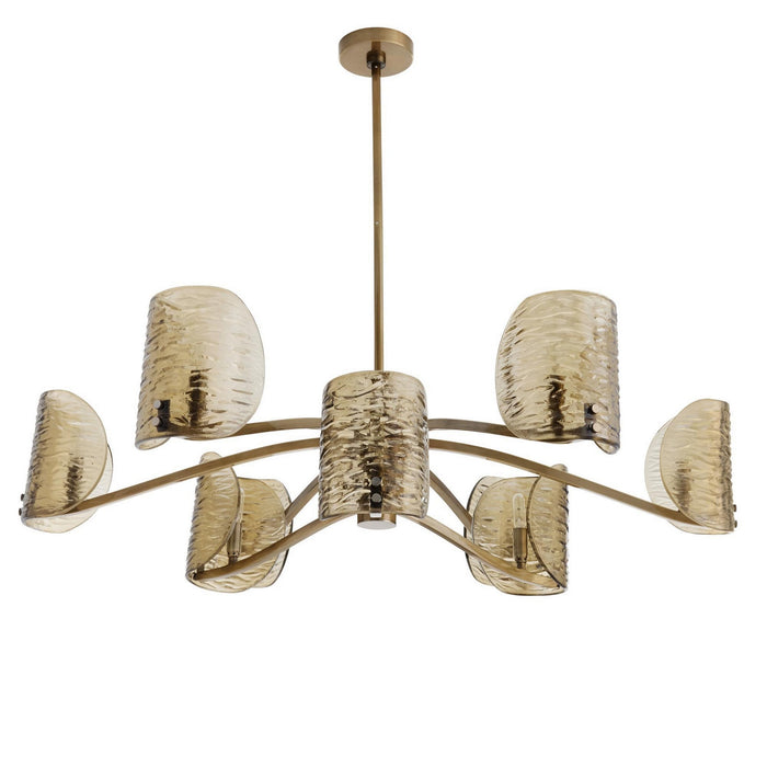 Arteriors - DLI12 - Nine Light Chandelier - Natasha - Antique Brass