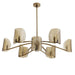 Arteriors - DLI12 - Nine Light Chandelier - Natasha - Antique Brass