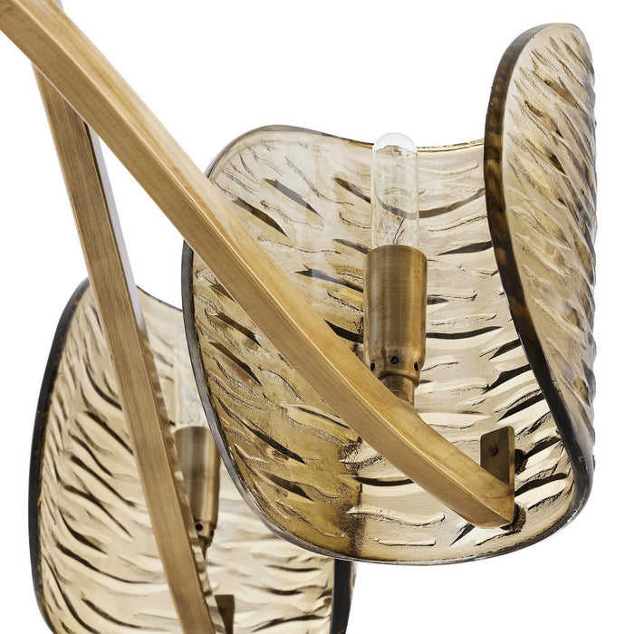 Arteriors - DLI12 - Nine Light Chandelier - Natasha - Antique Brass