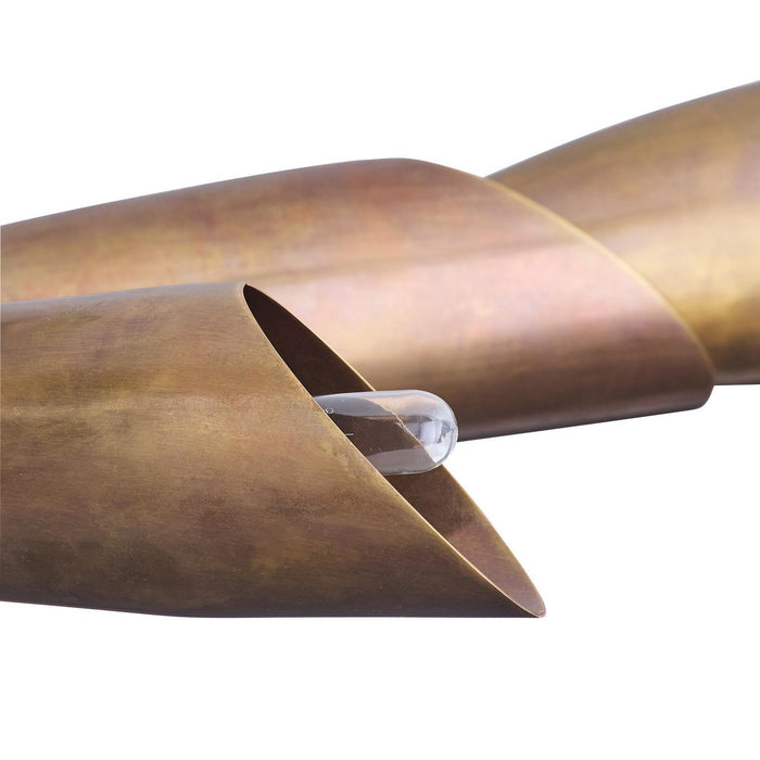 Arteriors - DLI13 - Eight Light Flush Mount - Morgan - Vintage Brass