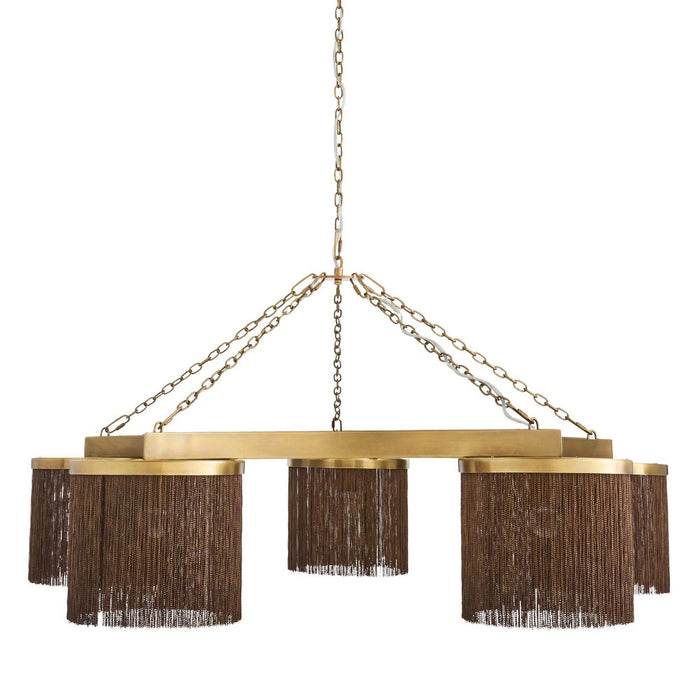 Arteriors - DLI14 - Five Light Chandelier - Langston - Vintage Brass