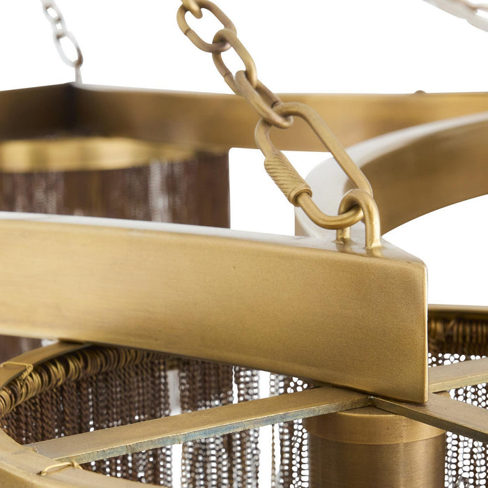 Arteriors - DLI14 - Five Light Chandelier - Langston - Vintage Brass