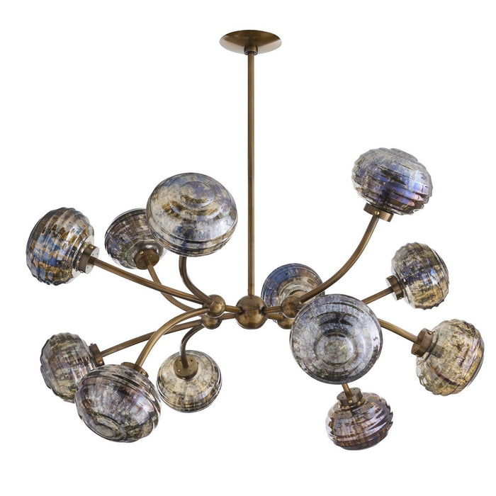Arteriors - DLI15 - 12 Light Chandelier - Merrick - Vintage Brass