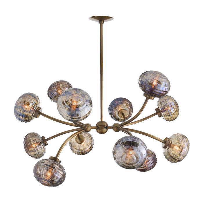 Arteriors - DLI15 - 12 Light Chandelier - Merrick - Vintage Brass