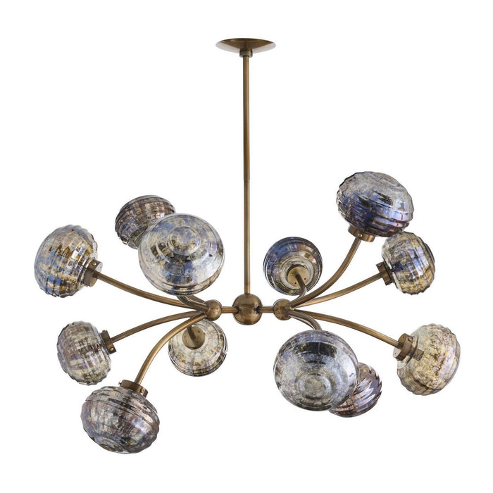 Arteriors - DLI15 - 12 Light Chandelier - Merrick - Vintage Brass