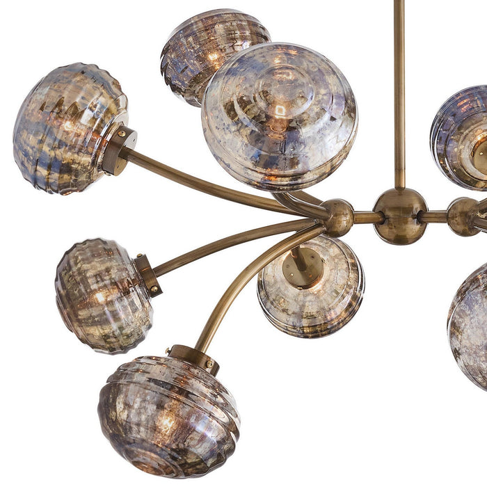 Arteriors - DLI15 - 12 Light Chandelier - Merrick - Vintage Brass
