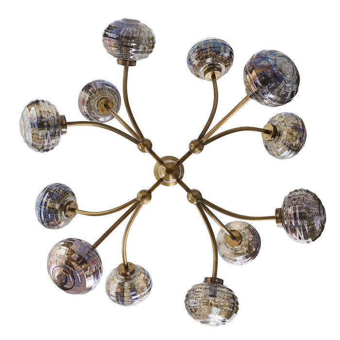 Arteriors - DLI15 - 12 Light Chandelier - Merrick - Vintage Brass