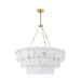 Arteriors - DMC36 - Seven Light Chandelier - Leon - White Glaze