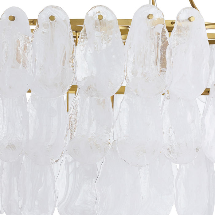 Arteriors - DMC36 - Seven Light Chandelier - Leon - White Glaze