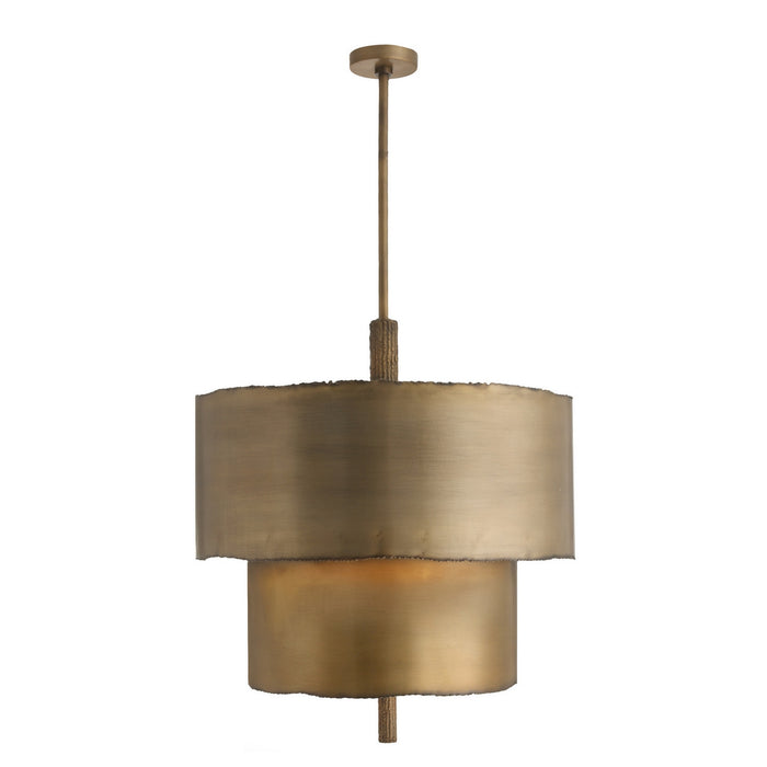 Arteriors - DMI26 - Four Light Chandelier - Leonardo - Antique Brass