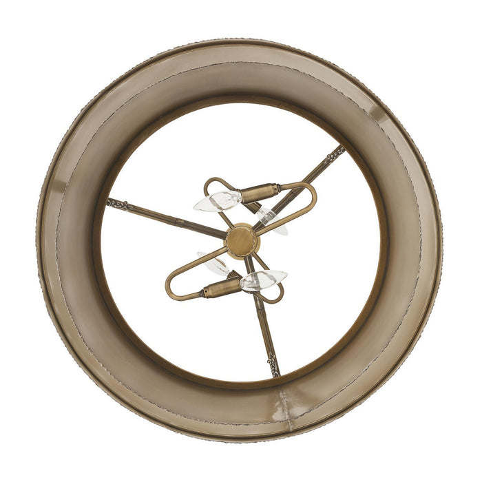 Arteriors - DMI26 - Four Light Chandelier - Leonardo - Antique Brass