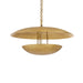 Arteriors - DMI27 - Three Light Chandelier - Florko - Gold Leaf