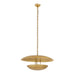 Arteriors - DMI27 - Three Light Chandelier - Florko - Gold Leaf