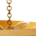 Arteriors - DMI27 - Three Light Chandelier - Florko - Gold Leaf