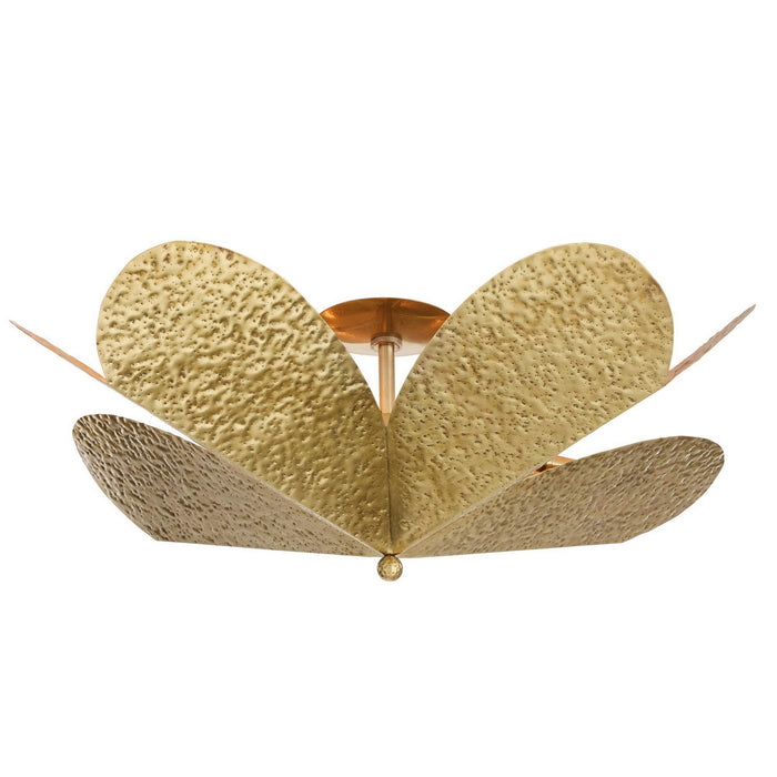 Arteriors - DMI28 - Four Light Flush Mount - Lucinda - Antique Brass