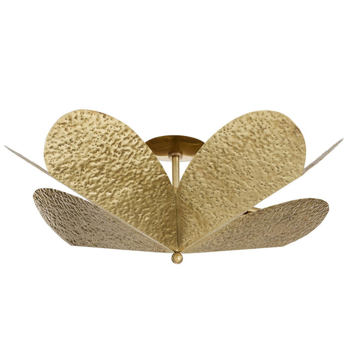 Arteriors - DMI28 - Four Light Flush Mount - Lucinda - Antique Brass