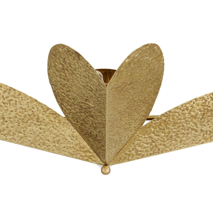 Arteriors - DMI28 - Four Light Flush Mount - Lucinda - Antique Brass