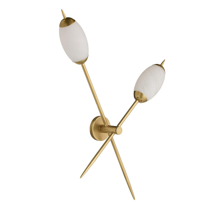 Arteriors - DWC95 - Two Light Wall Sconce - Natalia - Antique Brass