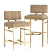 Arteriors - FSI25 - Bar Stool - Laney - Taupe