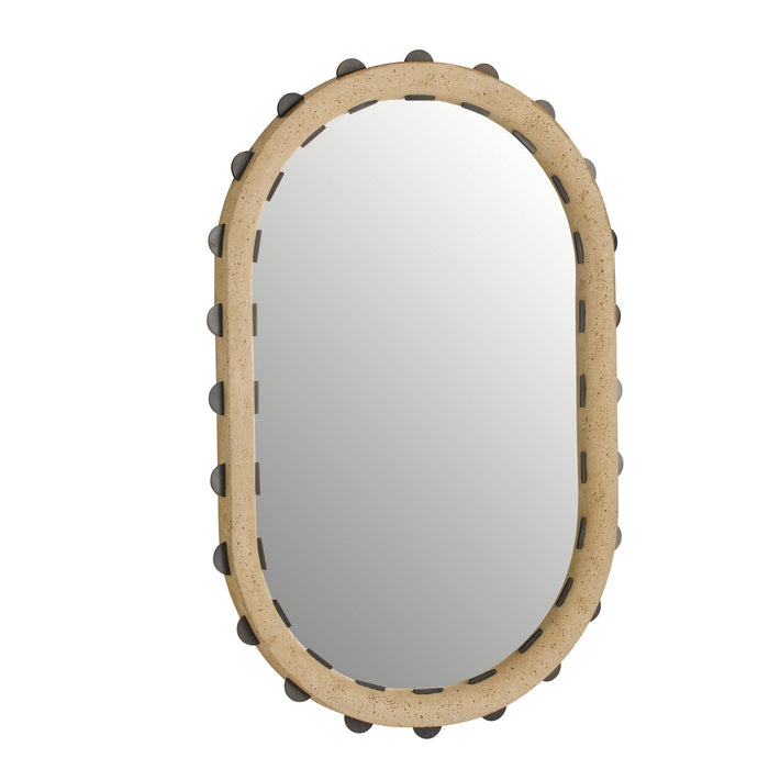 Arteriors - WMC05 - Mirror - Nicolai - Faux Travertine