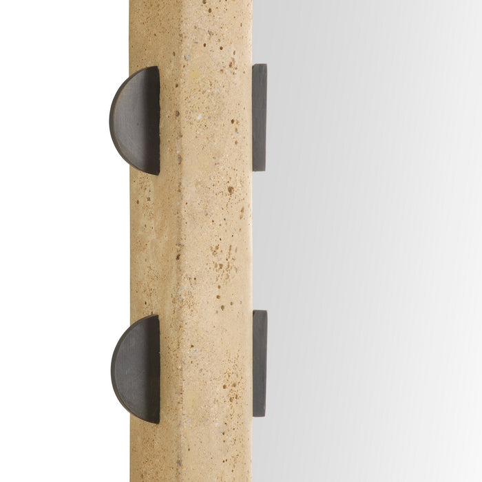 Arteriors - WMC05 - Mirror - Nicolai - Faux Travertine