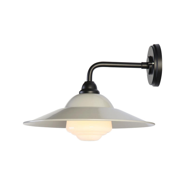 Golden - 5096-OWL15 BLK-WGY-WB - One Light Wall Sconce - Croma - Matte Black