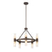 Golden - 5803-10 MDB-EBO - Ten Light Chandelier - Lyssna Cirkel - Modern Bronze