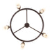Golden - 5803-10 MDB-EBO - Ten Light Chandelier - Lyssna Cirkel - Modern Bronze