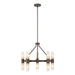 Golden - 5803-10 MDB-EBO - Ten Light Chandelier - Lyssna Cirkel - Modern Bronze