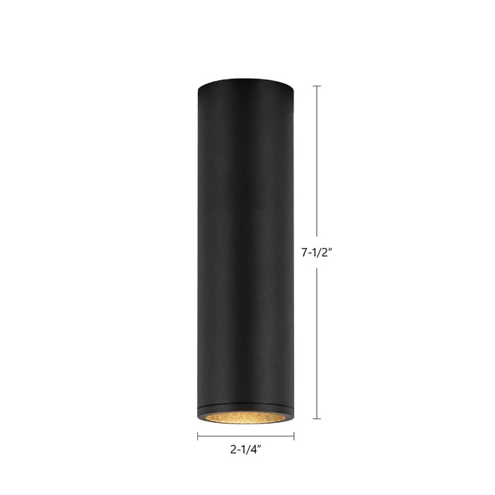 Kuzco Lighting - LD2-FM08W10-3036-BK-UNV-010 - LED Flush Mount - Lorna - Black