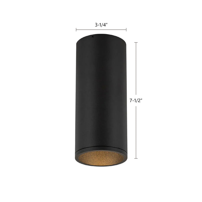 Kuzco Lighting - LD3-FM08W14-3036-BK-UNV-010 - LED Flush Mount - Lorna - Black